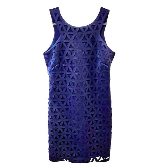 Lilly Pulitzer Daisy Laser Cut Scuba Dress Sz XS Navy Preppy Resort Country Club - Picture 2 of 13